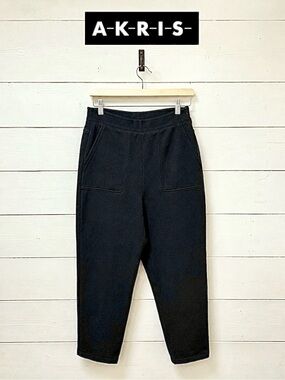 Akris Cotton Tapered Pants – Black – US 6 / FR 38